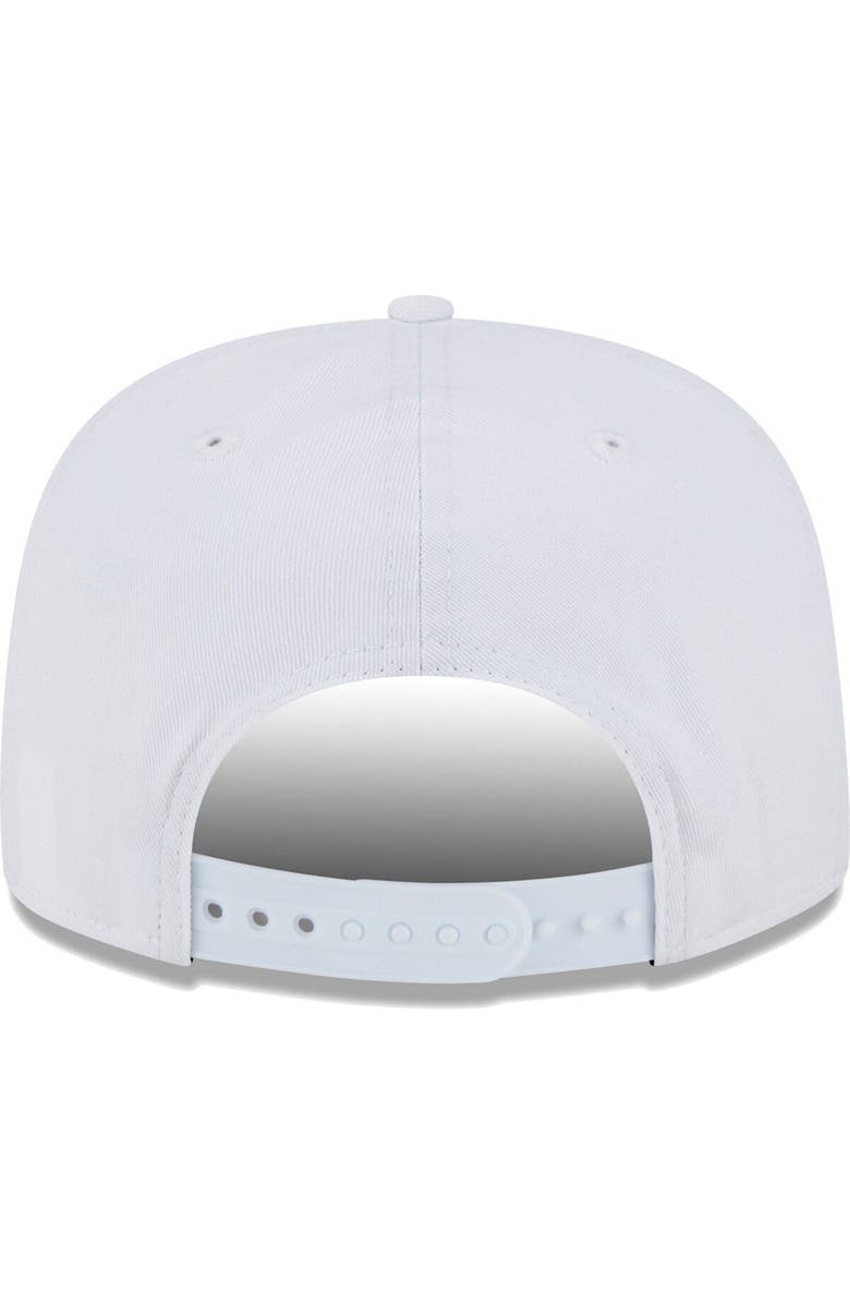 New Era Men's New Era White Philadelphia 76ers The Golfer Crest Snapback Hat, Alternate, color,
