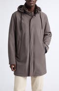 Herno Comfort Stretch Longline Parka with Removable Hood