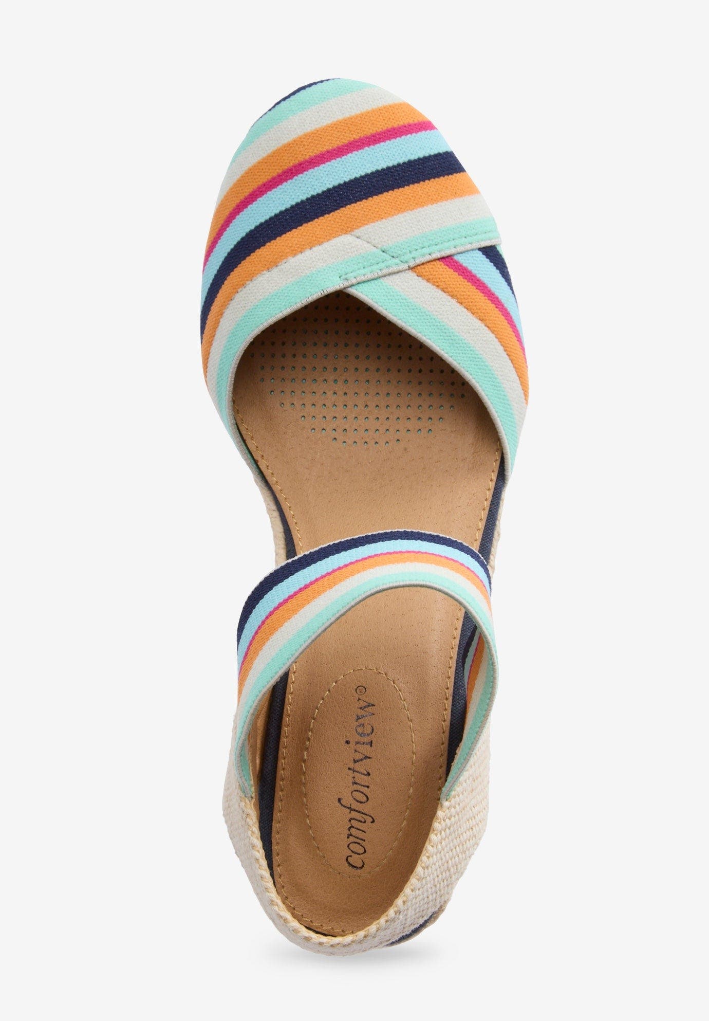 The Abra Stretch Fabric Espadrille, Alternate, color, MULTI STRIPE