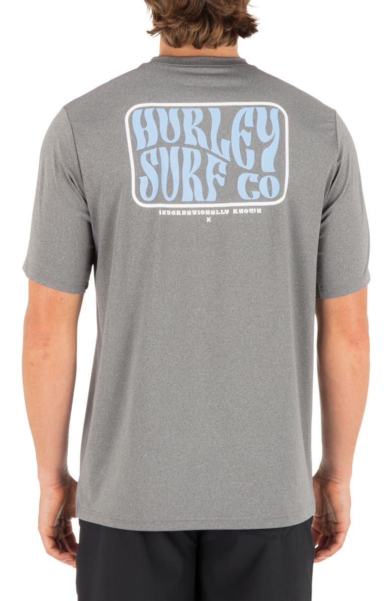 Hurley Hybrid Graphic T-Shirt, Alternate, color, Ion Grey Heater