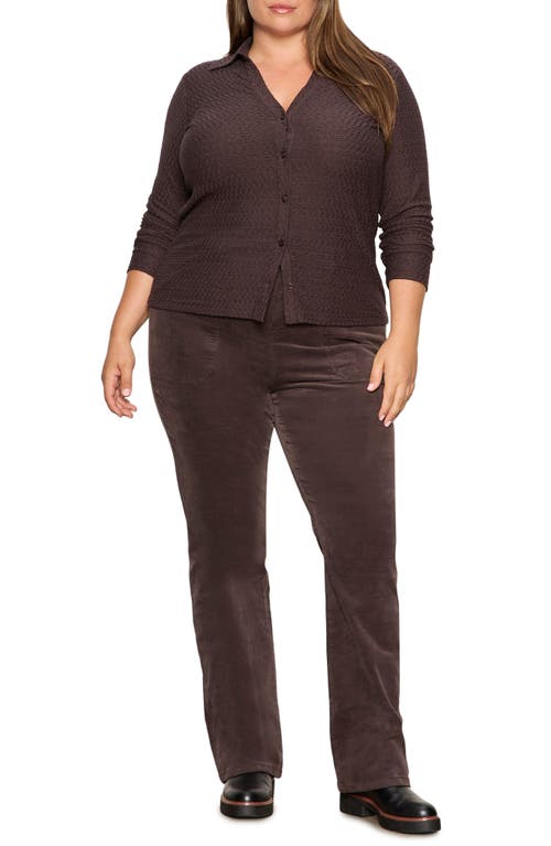 Sanctuary Dreamgirl Textured Knit Cardigan In Burgundy