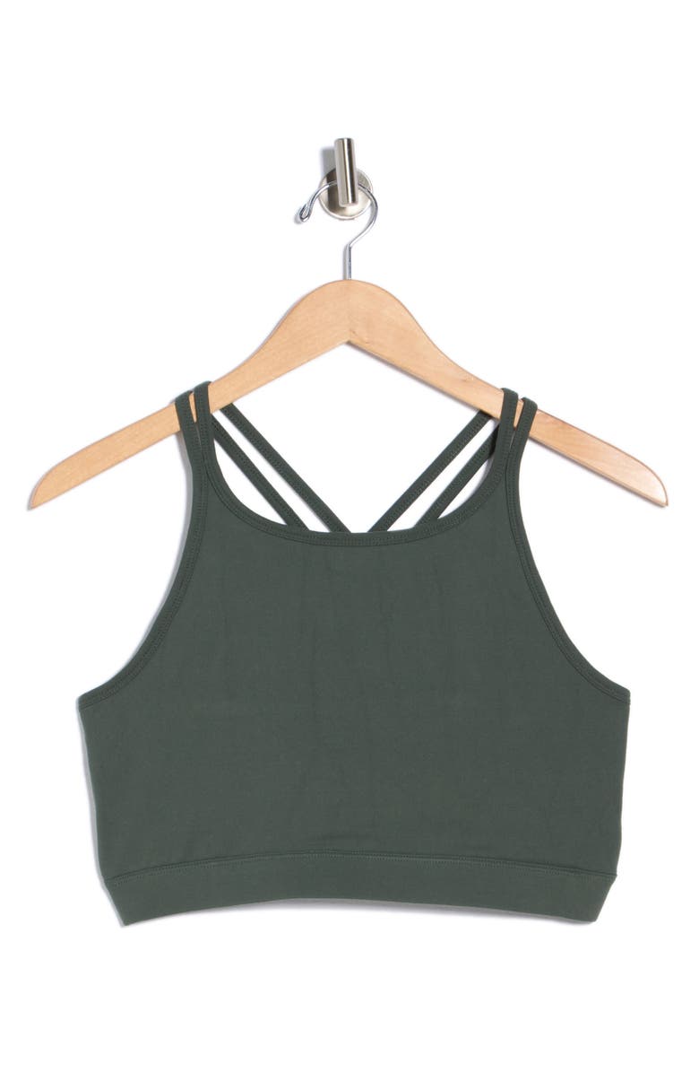 Threads 4 Thought Vivica Cross Back Sports Bra, Alternate, color, Hickory