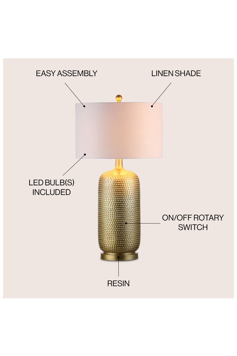 Sophia 30" Resin LED Table Lamp, Gold, Alternate, color, Gold