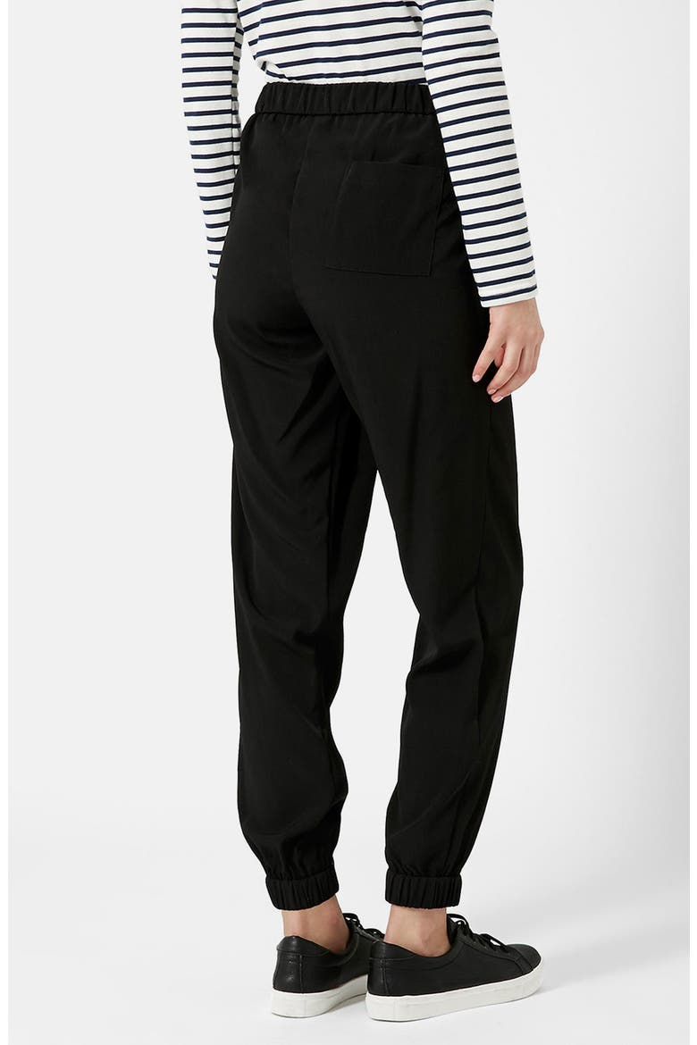 Wrap Front Jogger Pants, Alternate, color, BLACK