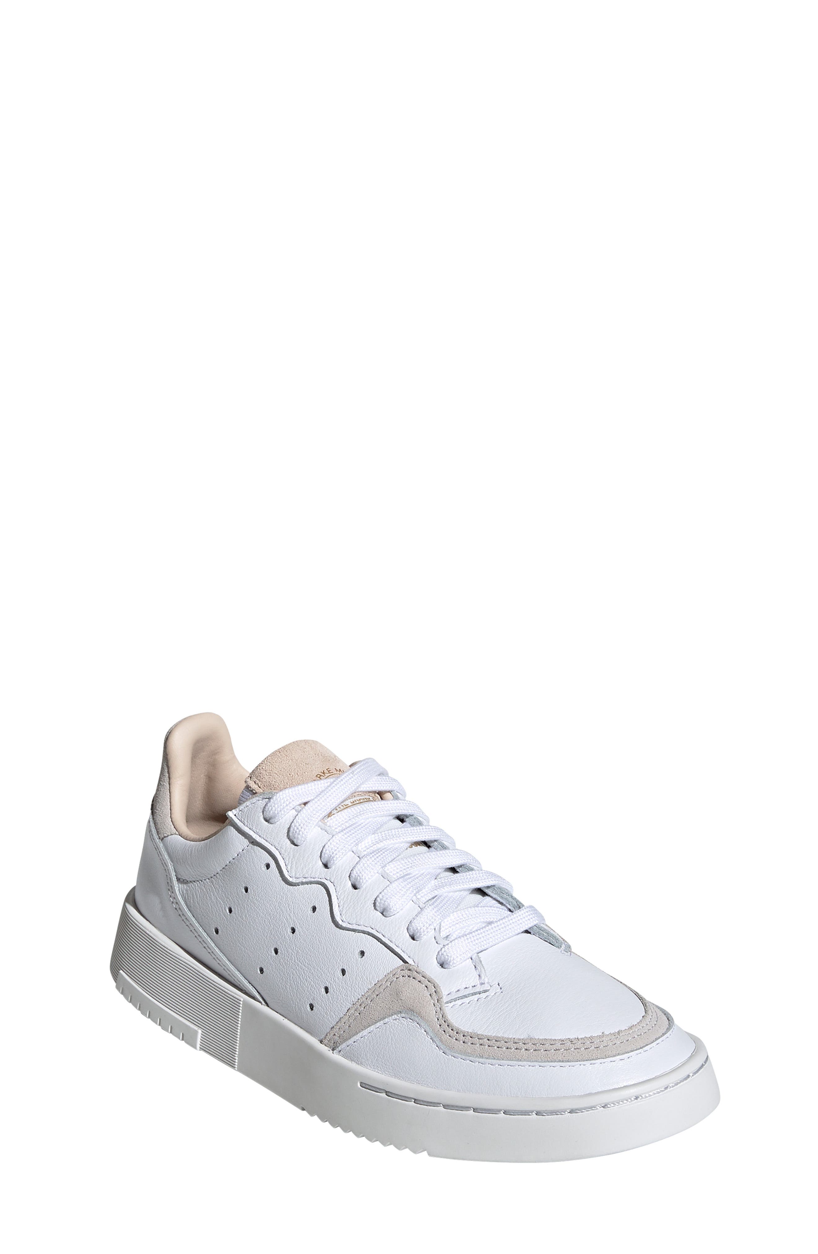 Supercourt Sneaker, Main, color, WHITE/ WHITE/ CRYSTAL WHITE