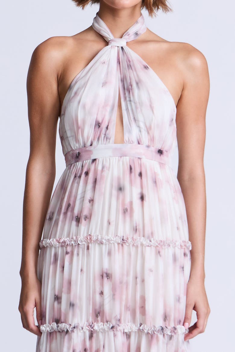 Sabrina Dress, Alternate, color, Bouquet Print Ash Purple