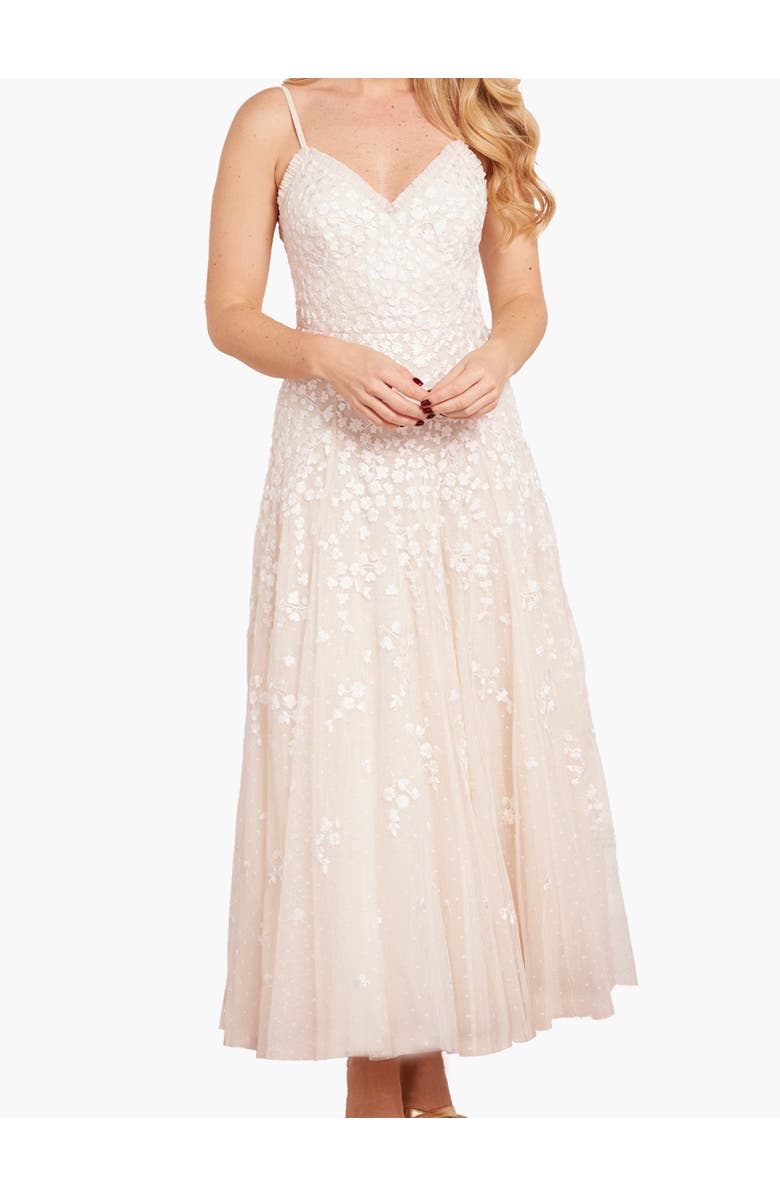Needle & Thread Scatter Blossom Cami Ankle Gown, Alternate, color, Cream
