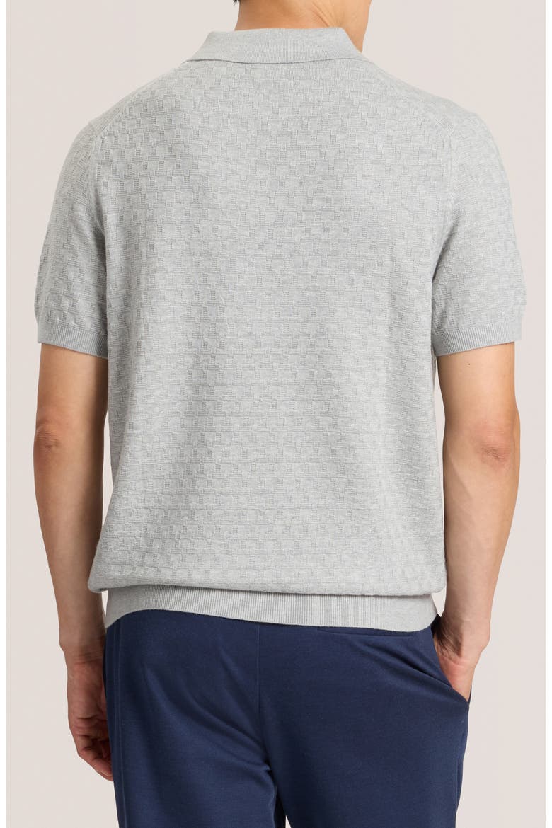 T Stitch Sweater Polo, Alternate, color, GREY HEATHER