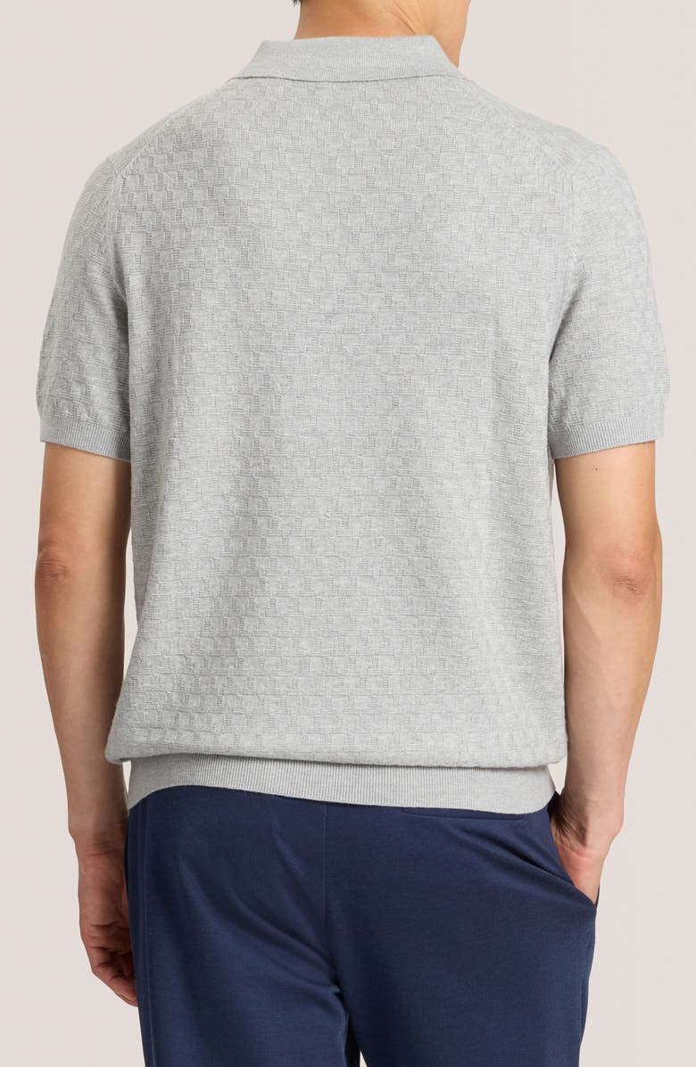 Ted Baker T Stitch Sweater Polo, Alternate, color, Grey Heather