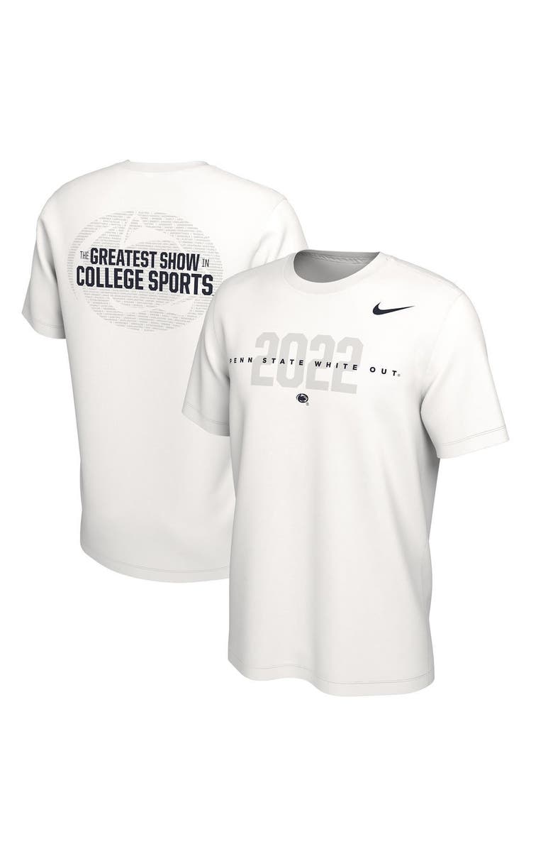 Nike Men's Nike White Penn State Nittany Lions 2022 White Out Student T-Shirt, Main, color, 