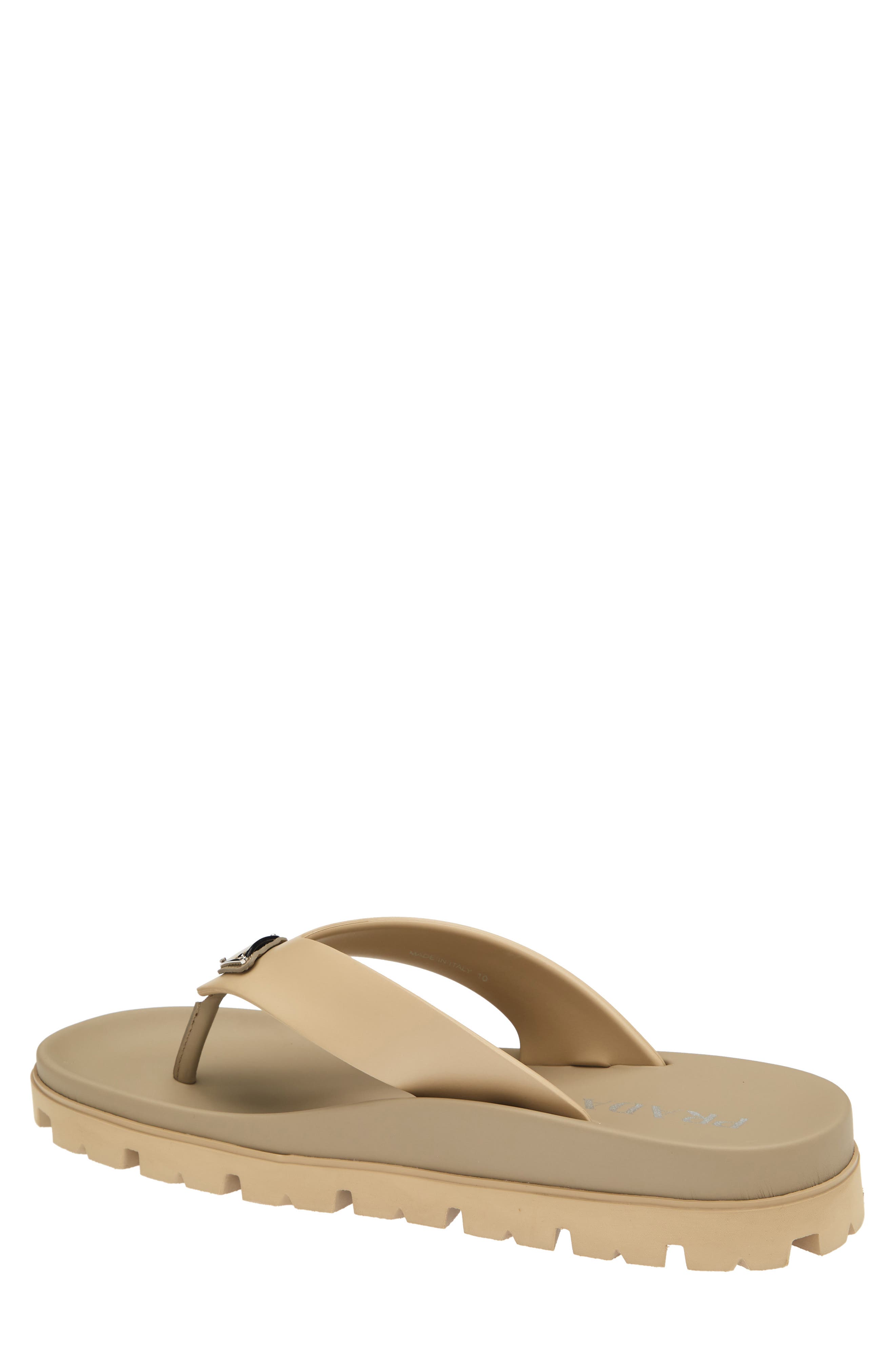 Lug Sole Flip Flop, Alternate, color, BEIGE