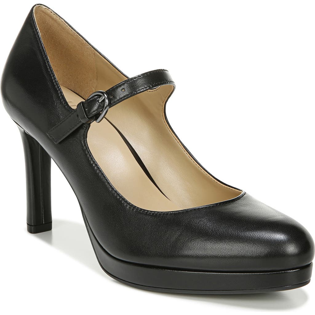 Naturalizer Talissa Platform Pump In Black Leather