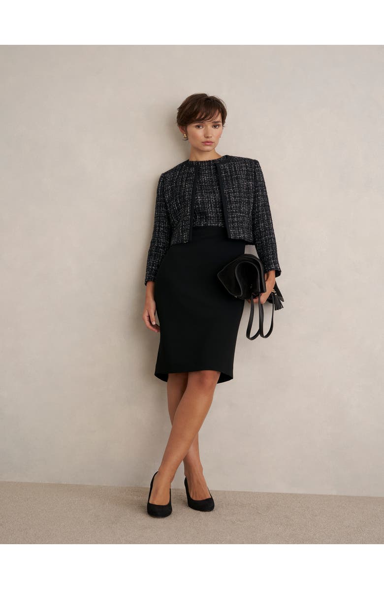 HOBBS LONDON Esme Dress, Alternate, color, Black White