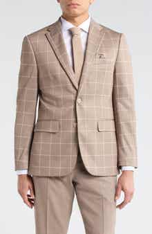 Duchamp Slim Fit Plaid Sport Coat