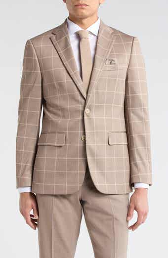 Slim Fit Plaid Sport Coat