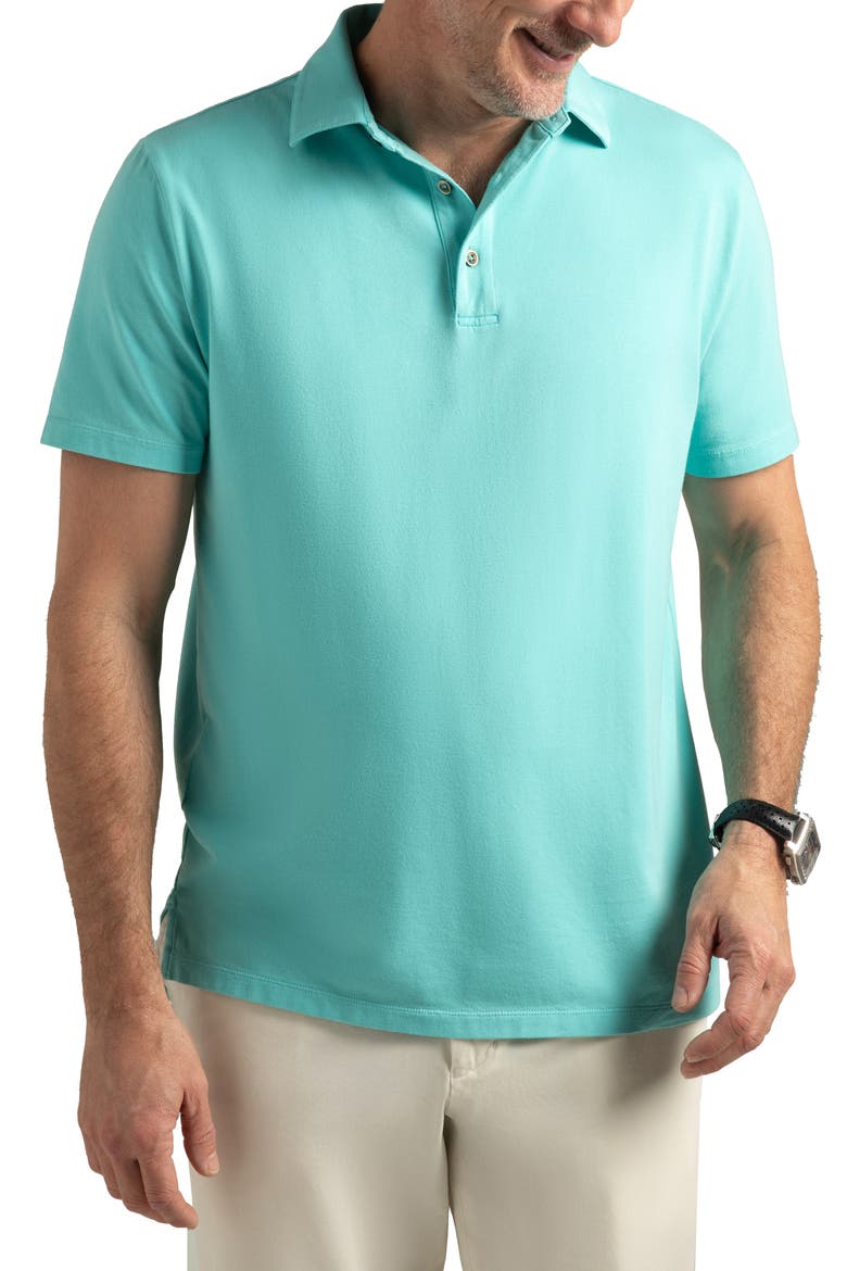 Pinehurst Classic Fit Cotton Blend Golf Polo, Main, color, BERMUDA