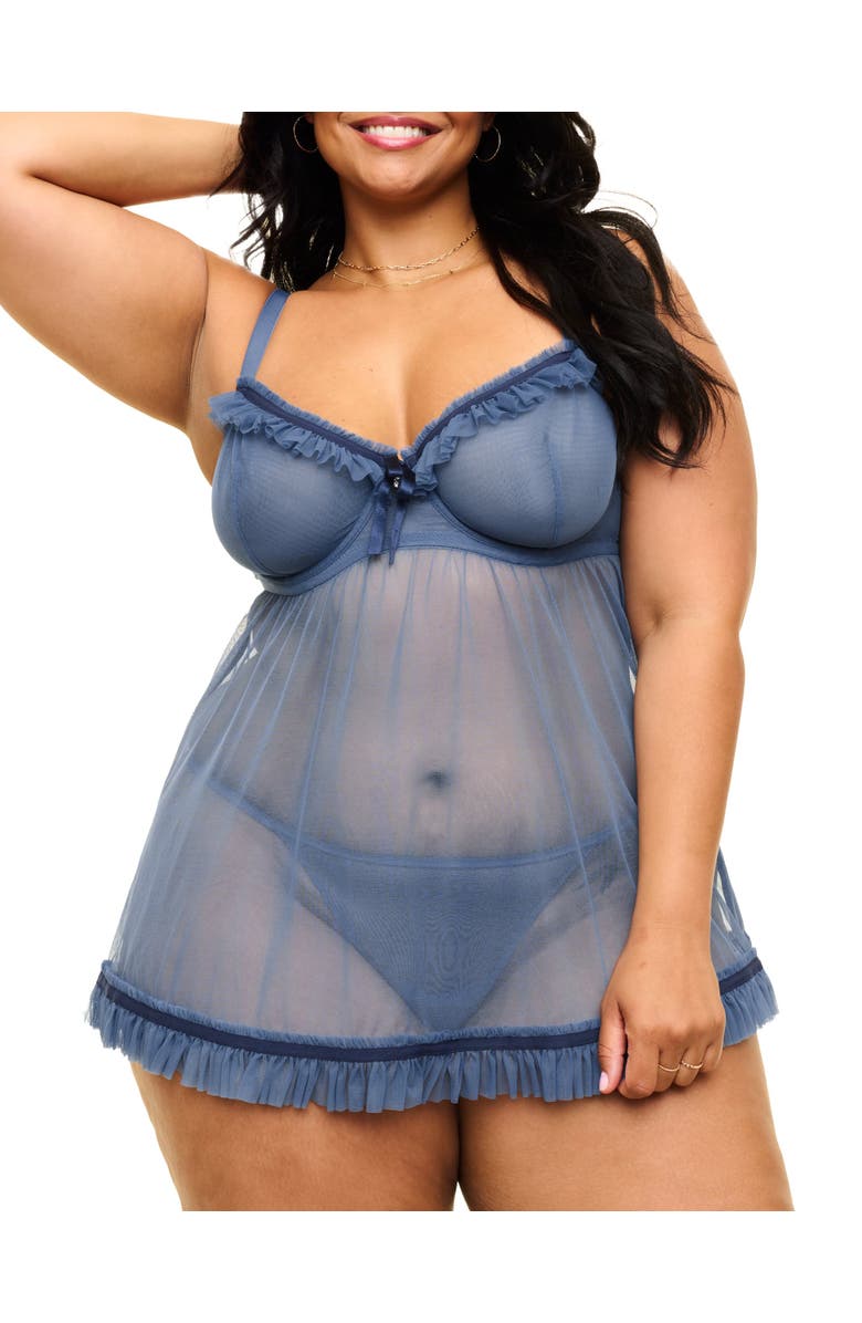 Adore Me Tayla Babydoll Lingerie, Main, color, 