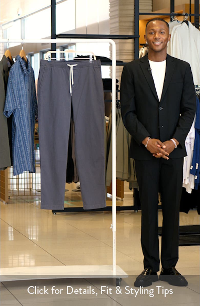 Fletcher Elastic Waist Stretch Cotton Pants, sales video thumbnail