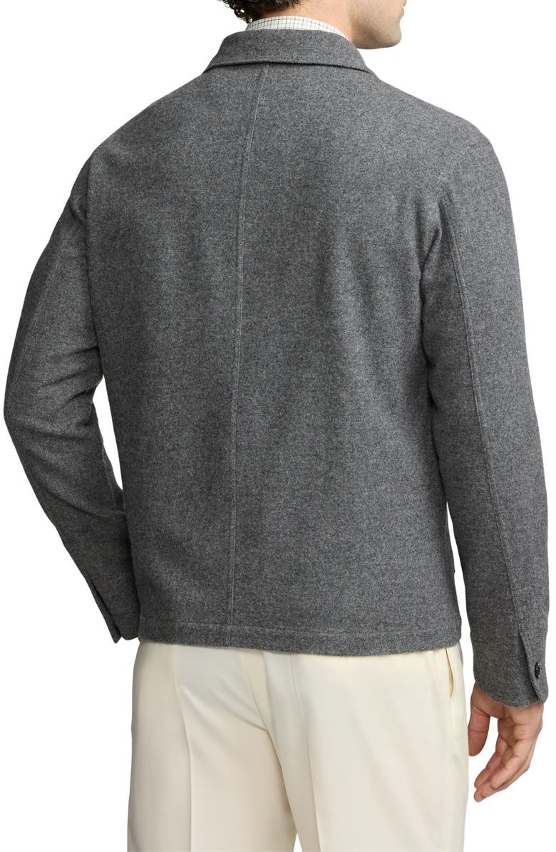 Ralph Lauren Purple Label Burnham Brushed Wool Basket Weave Chore Jacket, Alternate, color, 