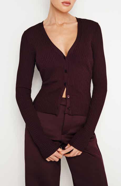Good American Shine Rib Cardigan