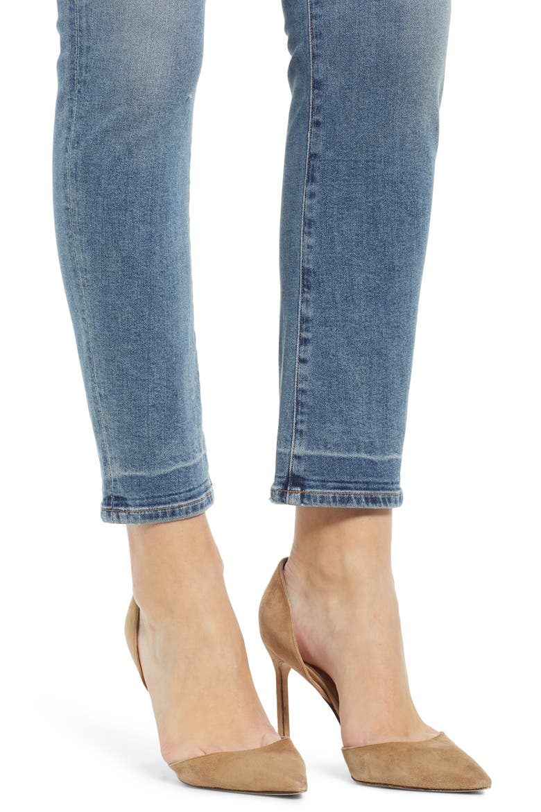 Harlow High Waist Ankle Slim Jeans, Alternate, color, CAPESIDE