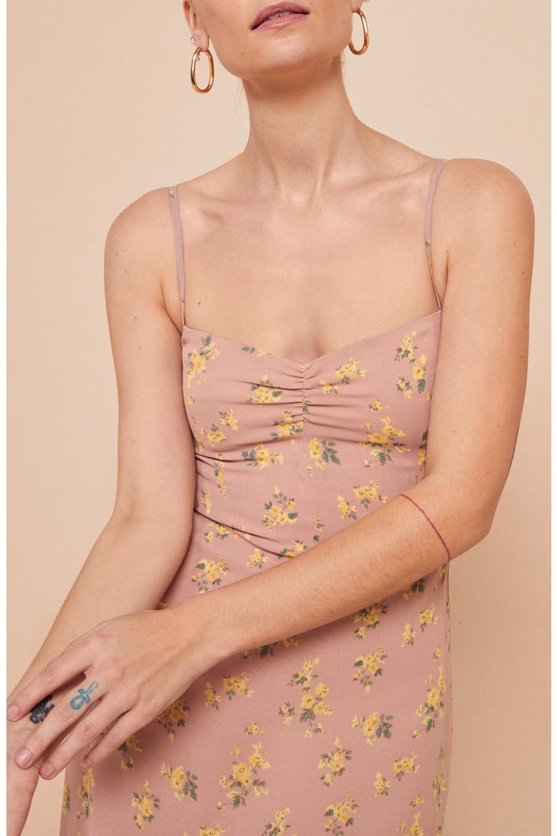 Emersyn Floral Ruffle Hem Maxi Dress, Alternate, color, FRANCES