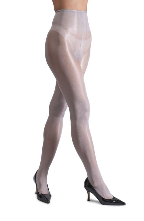 Lechery ® Lustrous Silky Shiny 20 Tights In Grey