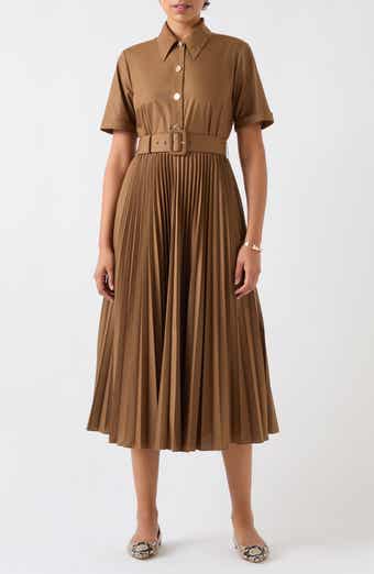 LK Bennett Cally Pleated Shirtdress