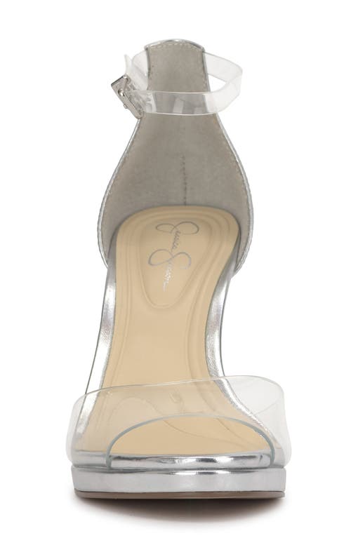 Jessica Simpson Daisile Ankle Strap Sandal In Silver