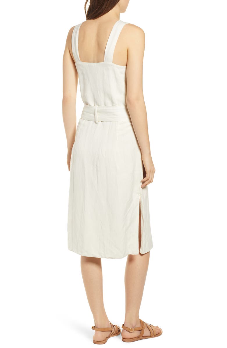 Rails Clement Tie Waist Linen Blend Sundress | Nordstromrack