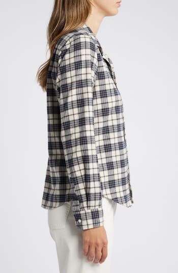 Barry Plaid Tailored Flannel Button-Up Shirt