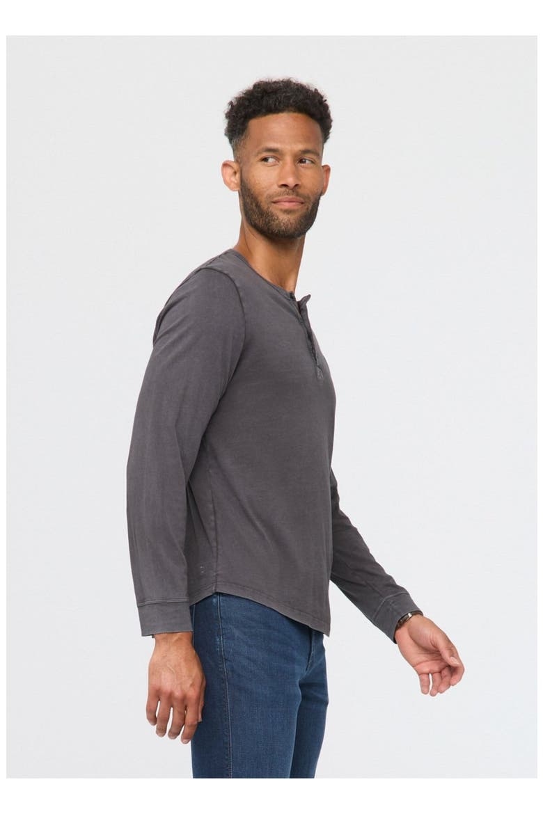 PurePima Vintage Henley, Alternate, color, Washed-Grey