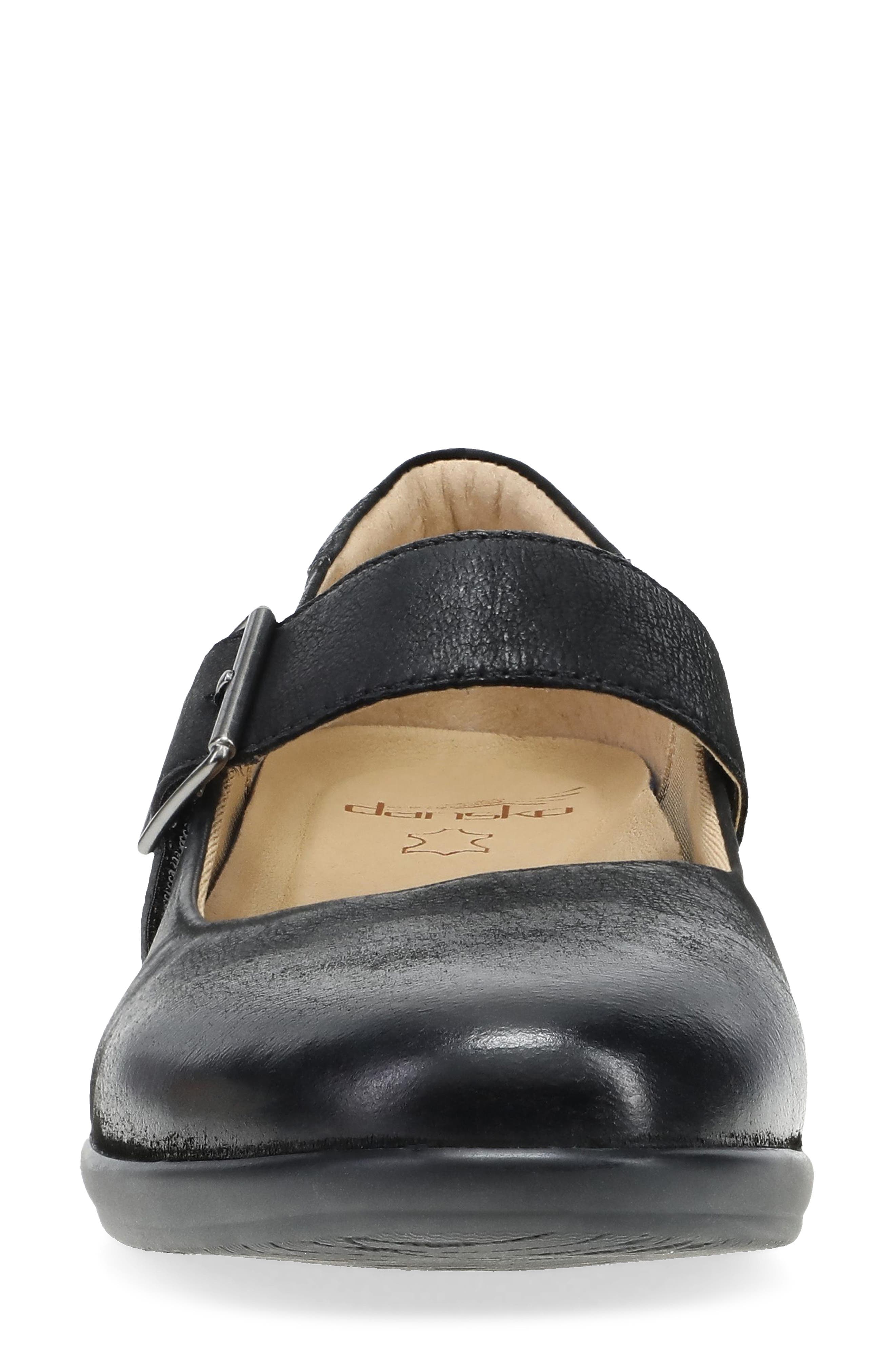 Dansko Collette Mary Jane Pump, Alternate, color, Black Burnished Nubuck