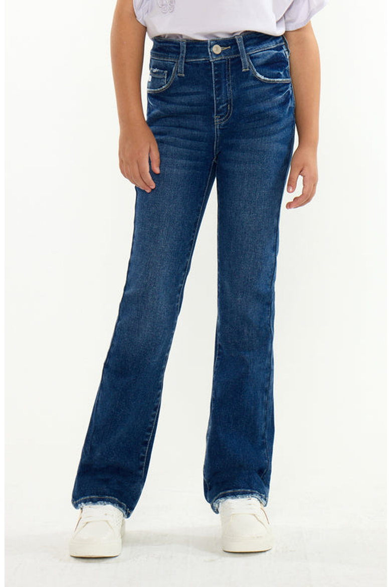 Dina High Rise Bootcut Jeans, Main, color, Dark Wash