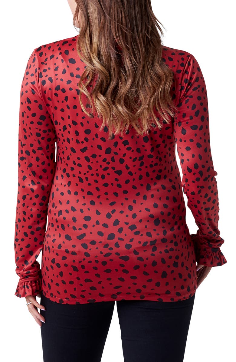 Nom Maternity Leni Mock Neck Maternity Top, Alternate, color,