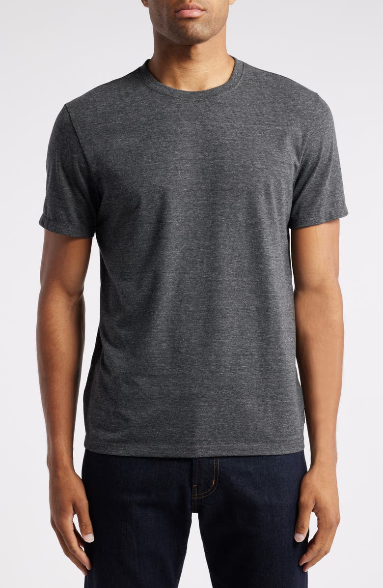 AG Bryce Heathered Crewneck T-Shirt, Main, color, Heather Charcoal