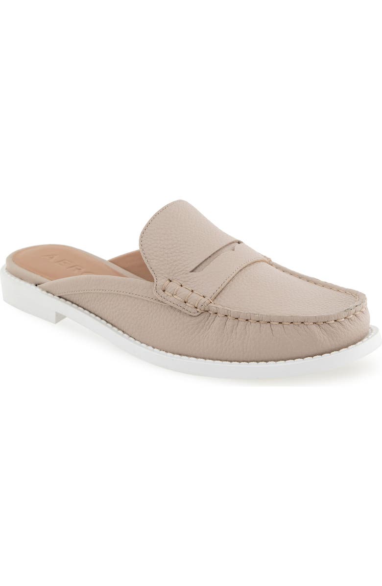 Aerosoles Salome Slip-On Mule, Main, color, Stone Pebbled Leather