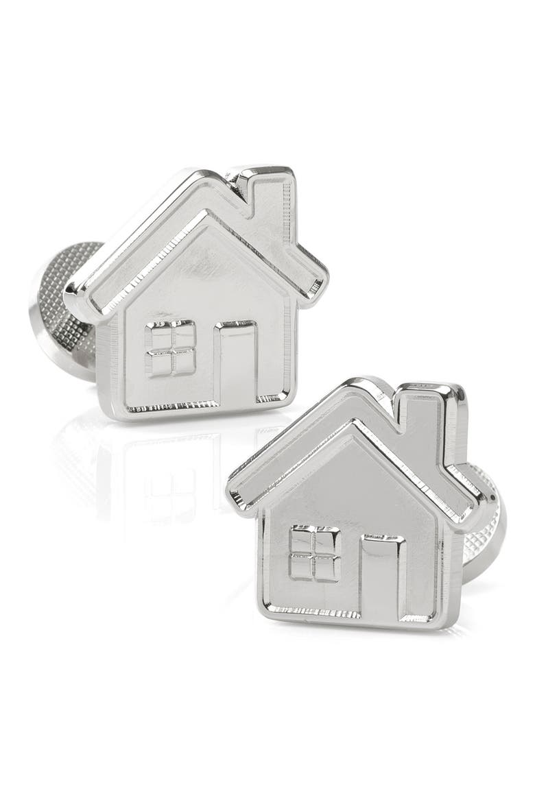 Real Estate Cuff Links, Main, color, SILVER