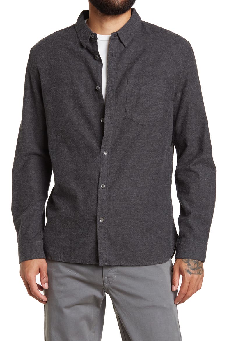 Hansen Dress Shirt, Main, color, CHARCOAL