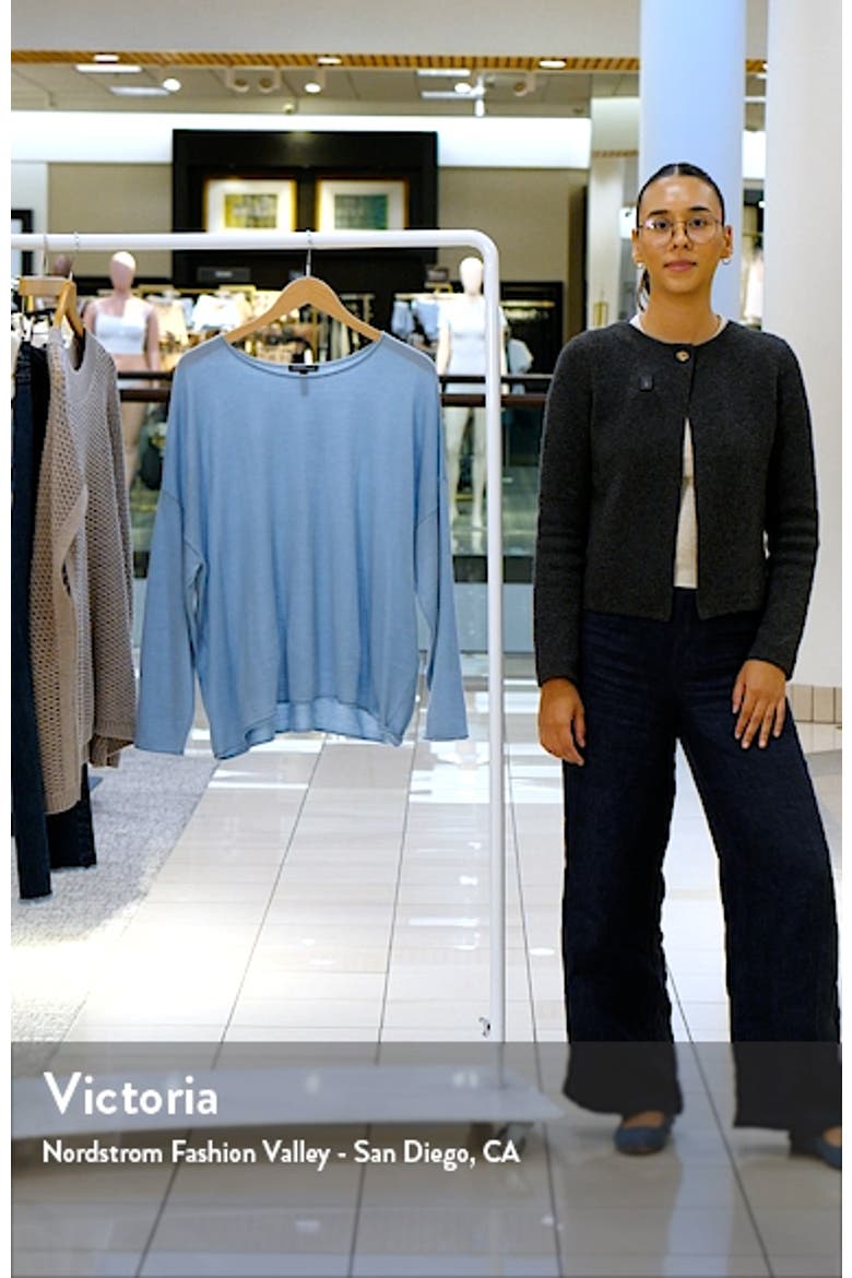 Jewel Neck Wool Sweater video