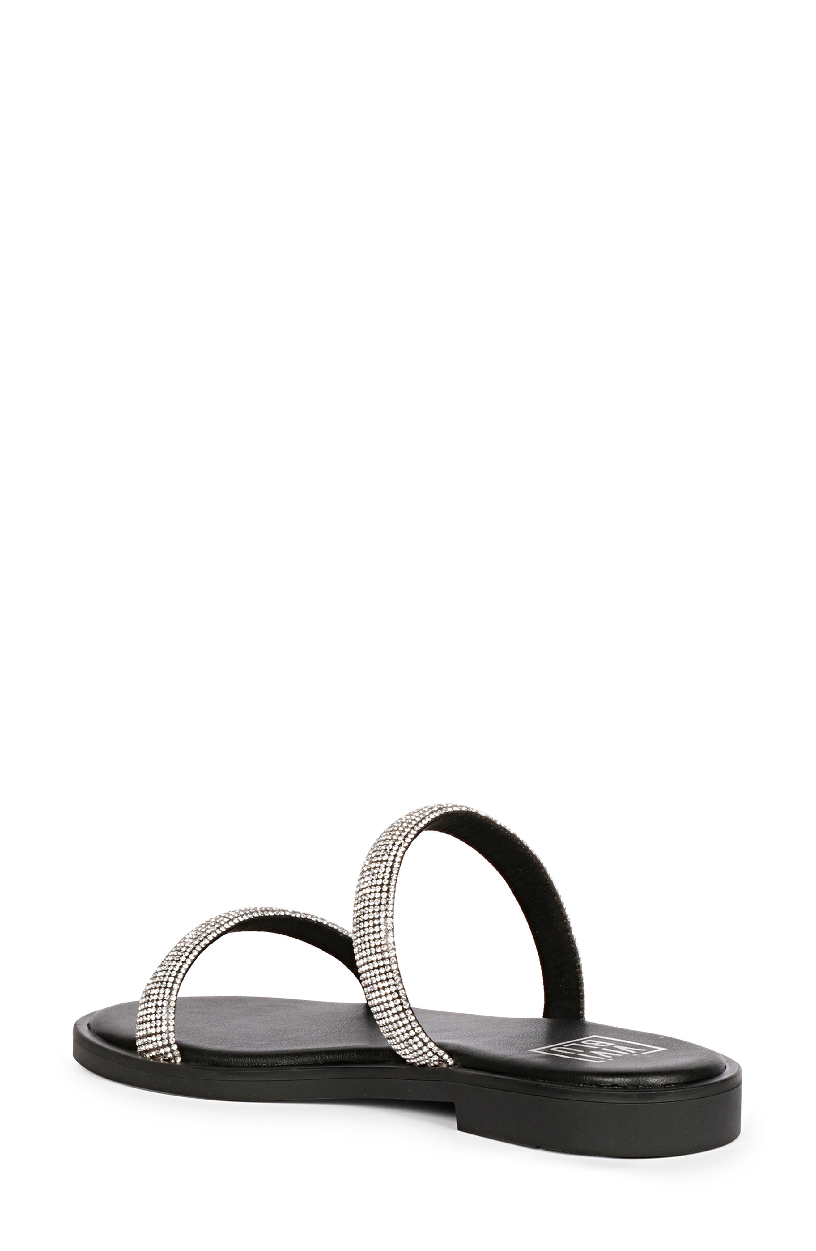 VIVI BLU Zaeneb Slide Sandal, Alternate, color, Black/ Silver