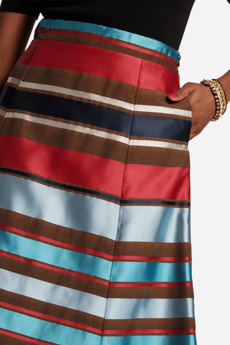 Mercer Striped Maxi Skirt, Alternate, color, Red/Blue/Multi