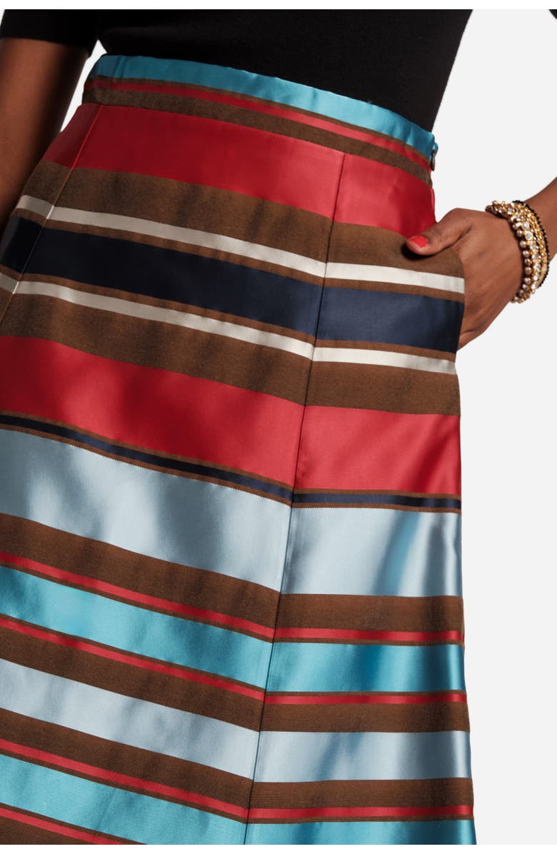 Frances Valentine Mercer Striped Maxi Skirt, Alternate, color, Red/Blue/Multi