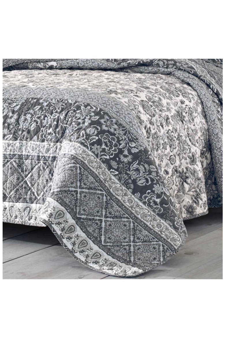 Abbey 136 Thread Count Cotton Quilt Set, Alternate, color, OPEN MEDIUM GREY