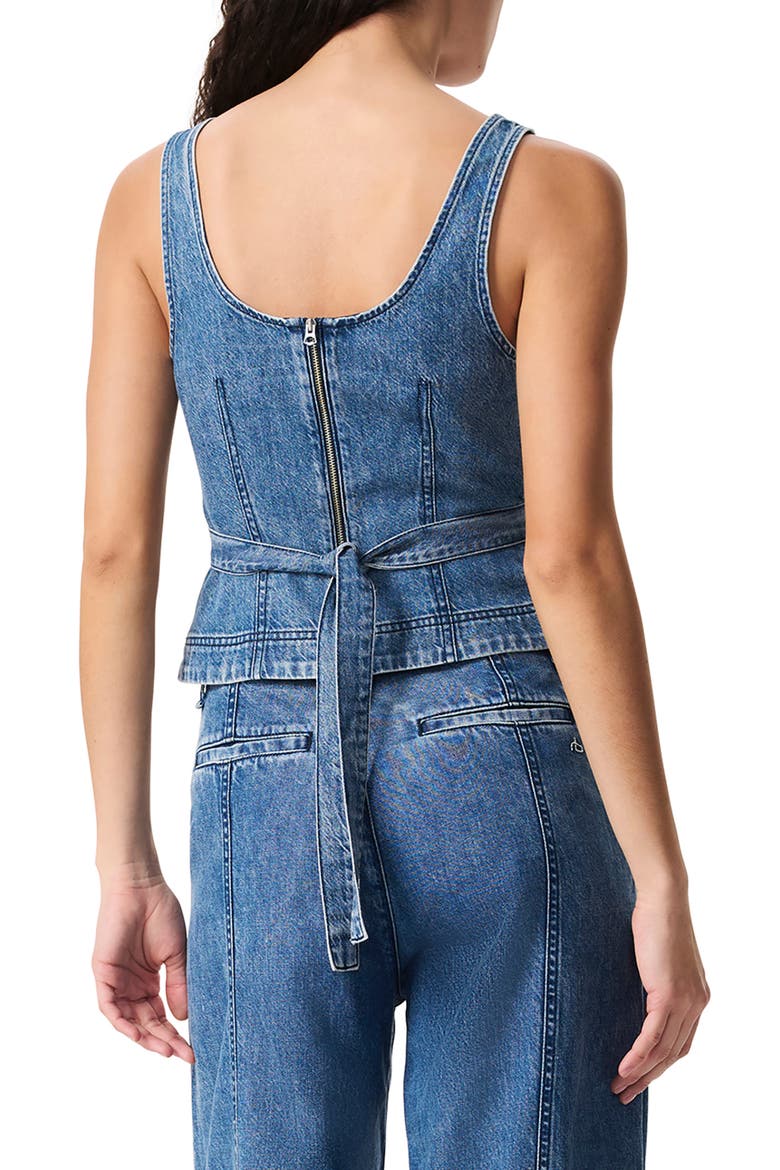 Estelle Featherweight Crop Denim Shirt, Alternate, color, BEEKMAN