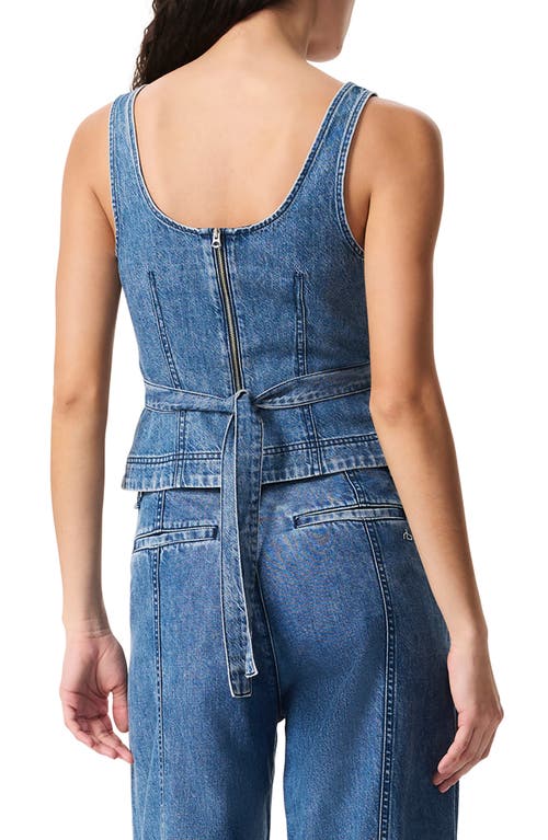 Rag & Bone Blue Ultra Featherweight Estelle Denim Top In Beekman