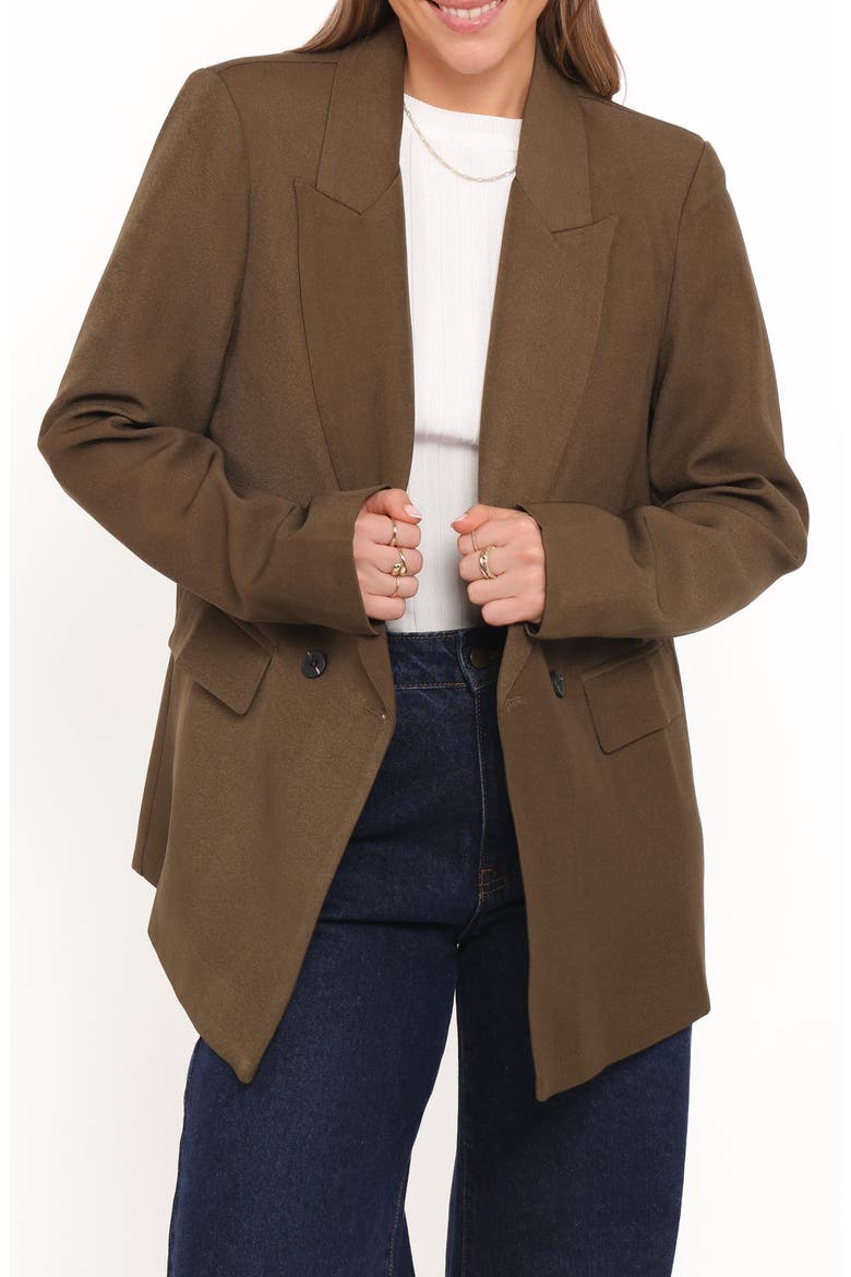 Viper Double Breasted Blazer, Main, color, OLIVE