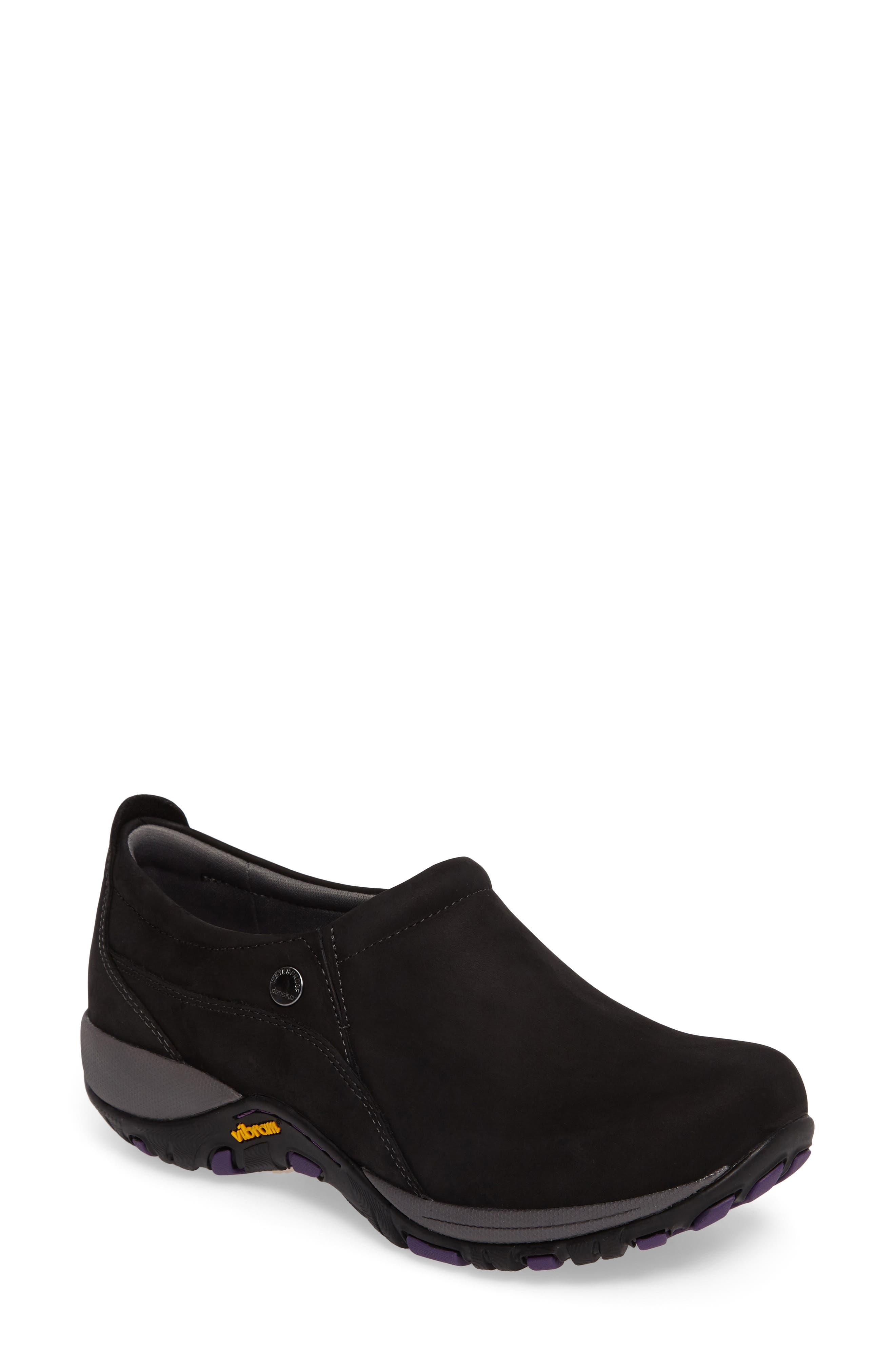 Patti Waterproof Clog, Main, color, BLACK MILLED NUBUCK LEATHER