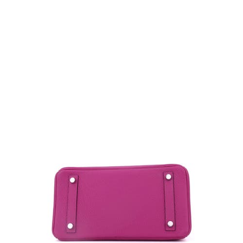 Pre-owned Hermes Hermes Birkin Handbag Pink Togo With Palladium Hardware 25 In Purple