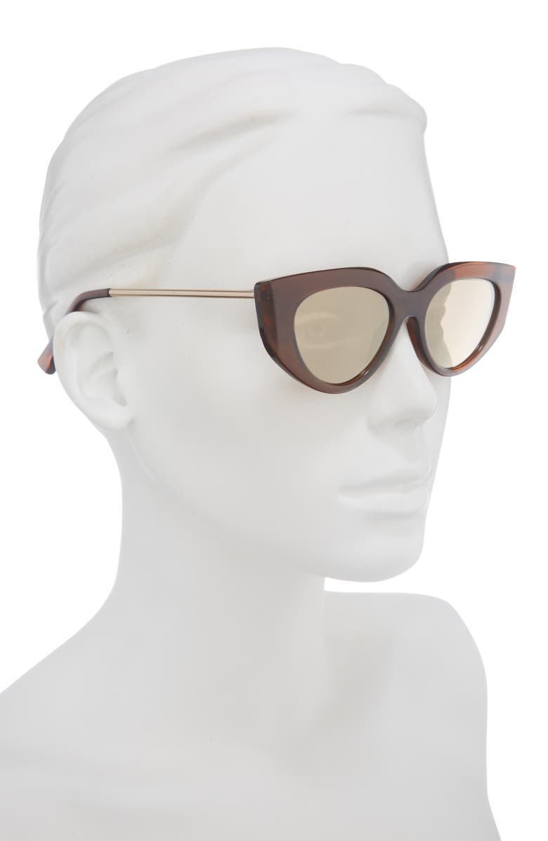 Vince Camuto 47mm Gradient Cat Eye Sunglasses, Alternate, color, Brown